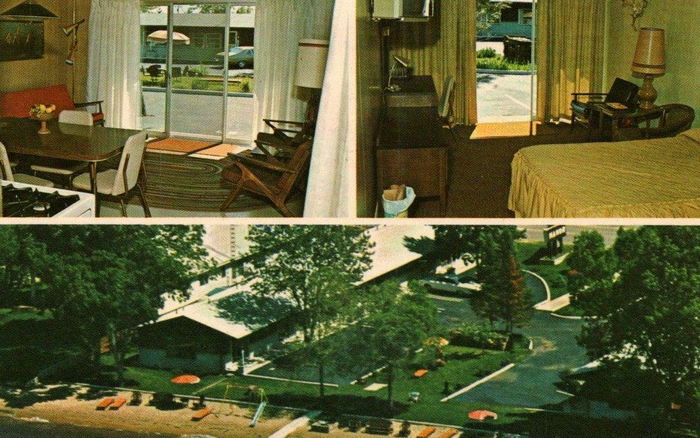 Reflections on the Lake (Gas Lite Manor) - Vintage Postcard